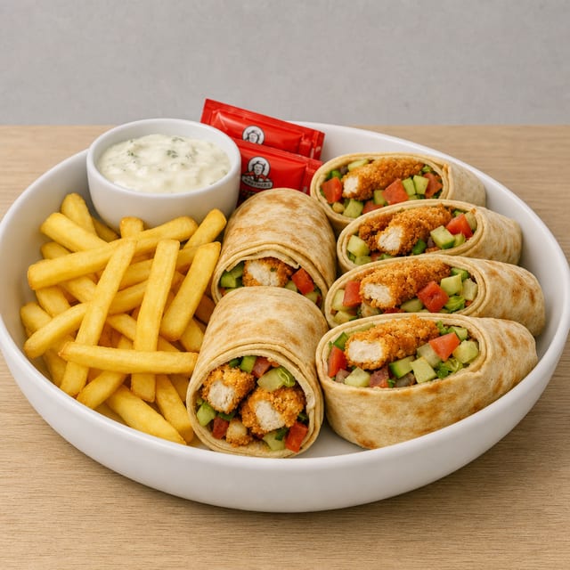 Grilled Saj Wrap.