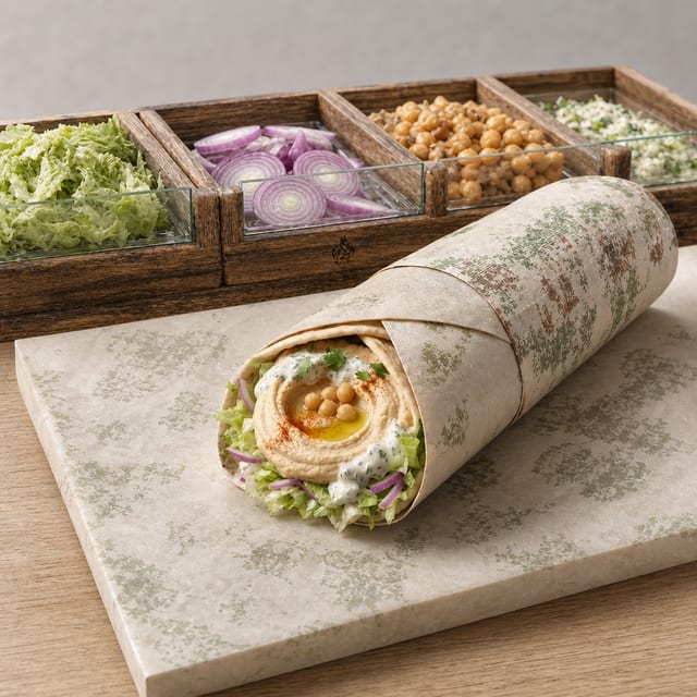 Hummus Pita Wrap.