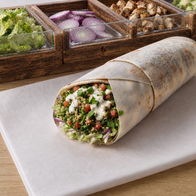 Appetizer Pita Wrap.