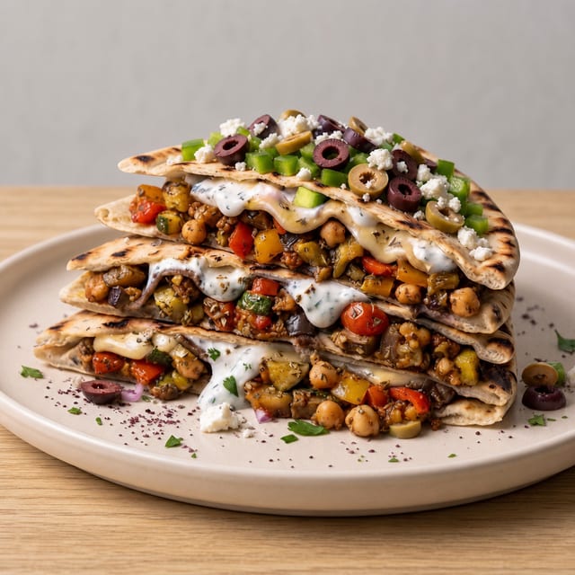 Spicy Veggie Quesadilla.